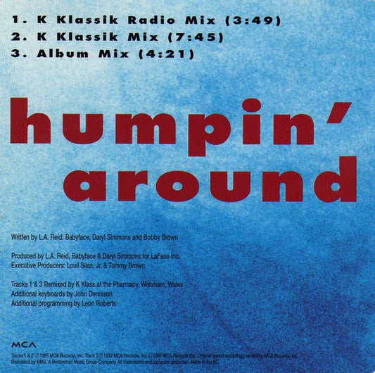 Bobby Brown : Humpin' Around (The K-Klass Mixes) (CD, Maxi)
