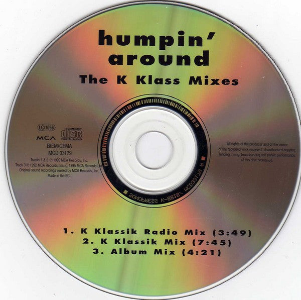 Bobby Brown : Humpin' Around (The K-Klass Mixes) (CD, Maxi)