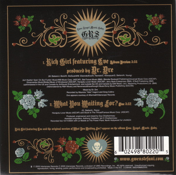 Gwen Stefani Featuring Eve (2) : Rich Girl (CD, Single)