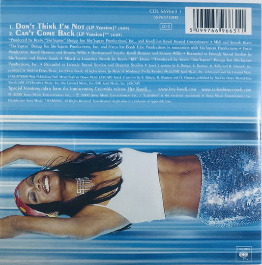 Kandi : Don't Think I'm Not (CD, Single)