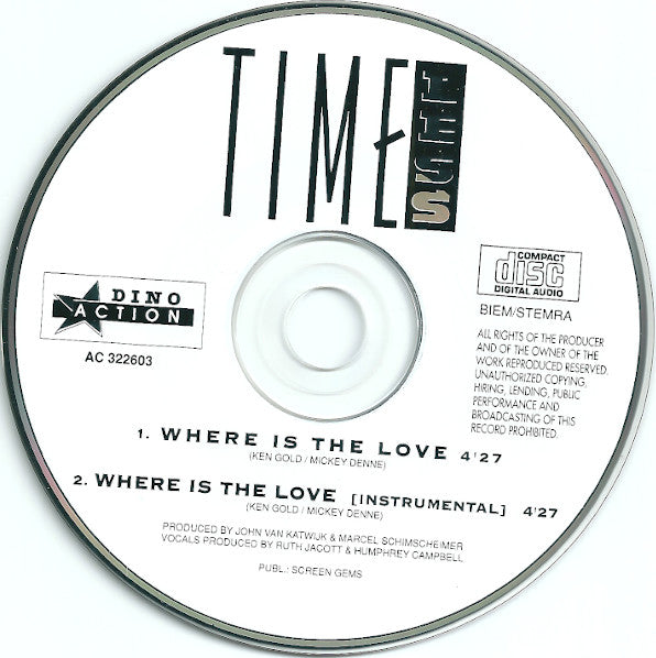 Timeless (4) : Where Is The Love (CD, Single)