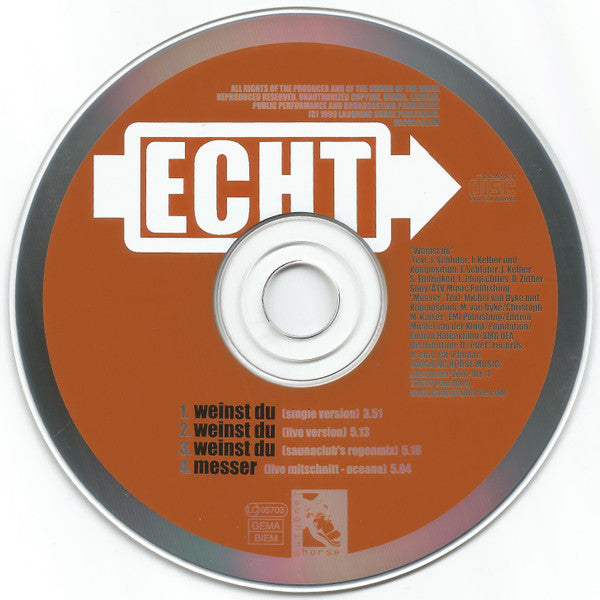 Echt : Weinst Du (CD, Maxi)