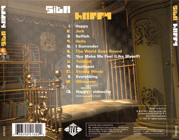 Sita : Happy (CD, Album, Enh)