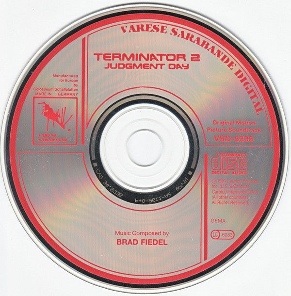 Brad Fiedel : Terminator 2: Judgment Day (Original Motion Picture Soundtrack) (CD, Album)
