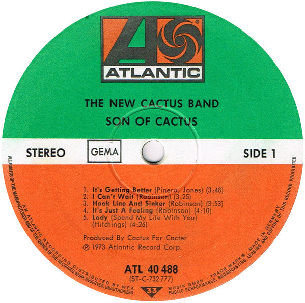 The New Cactus Band : Son Of Cactus (LP, Album)