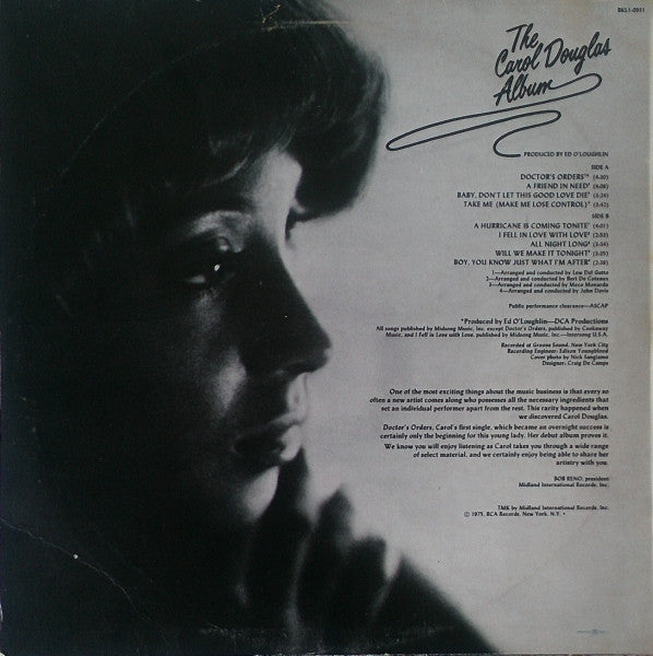 Carol Douglas : The Carol Douglas Album (LP, Album)