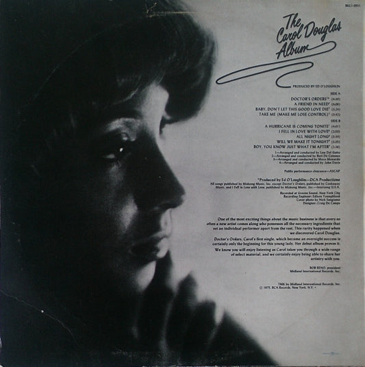 Carol Douglas : The Carol Douglas Album (LP, Album)