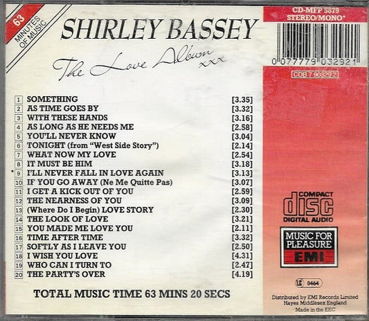 Shirley Bassey : The Love Album (CD, Comp)