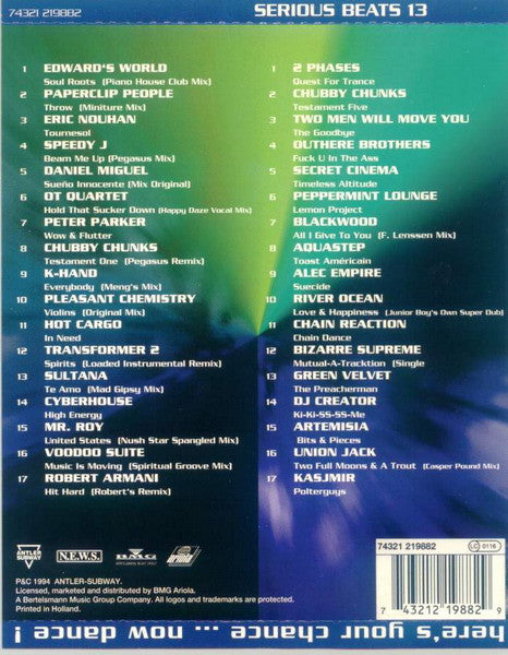 Various : Serious Beats 13 (2xCD, Comp)