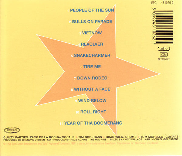 Rage Against The Machine : Evil Empire (CD, Album, RP)