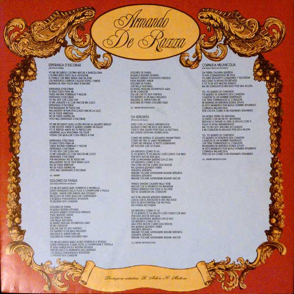 Armando De Razza : Esperanza D'Escobar (LP, Album)