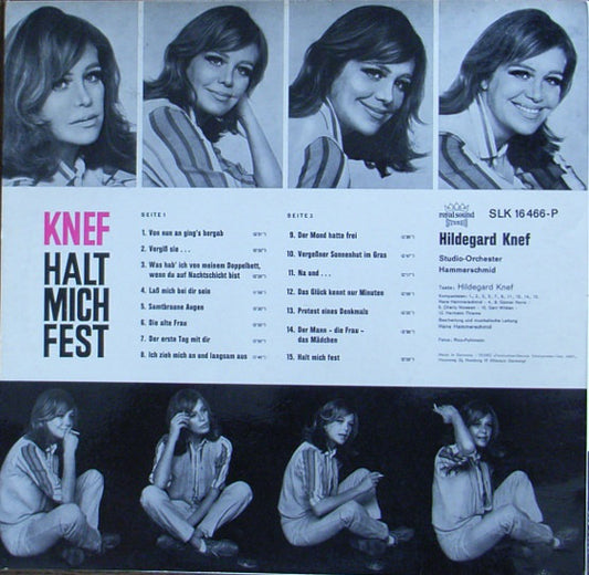 Hildegard Knef : Halt Mich Fest (LP, Album, RP)
