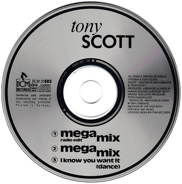 Tony Scott : Megamix - The Ultimate Dancemix (CD, Maxi)
