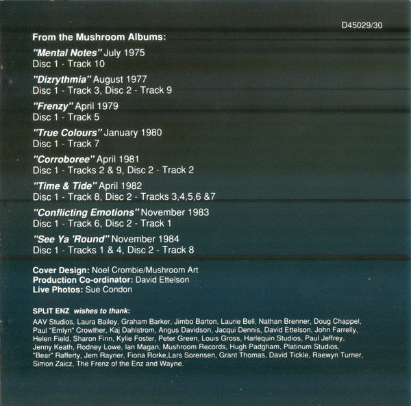 Split Enz : The Living Enz (2xCD, Album)