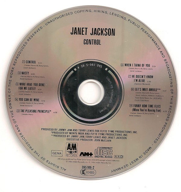 Janet Jackson : Control (CD, Album, RE)