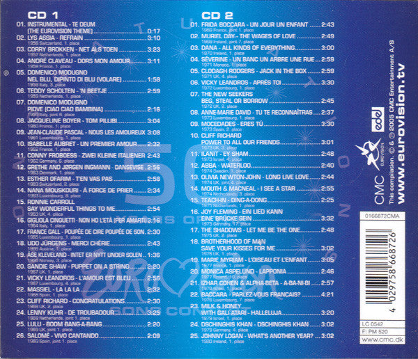 Various : The Very Best Of The Eurovision Song Contest (4xCD, Comp)