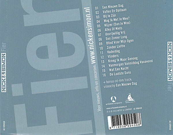Nick & Simon : Fier (CD, Album, Enh)