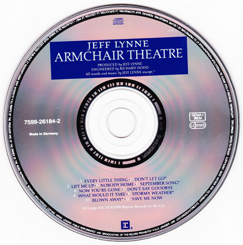Jeff Lynne : Armchair Theatre (CD, Album)