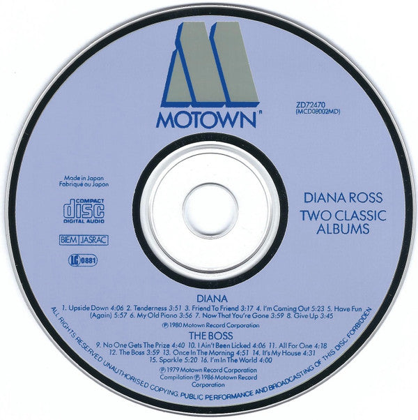 Diana Ross : Diana / The Boss (CD, Comp, Blu)