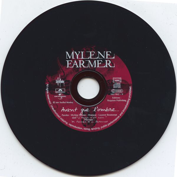 Mylène Farmer : Avant Que L'Ombre... (CD, Album + DVD-V, PAL)