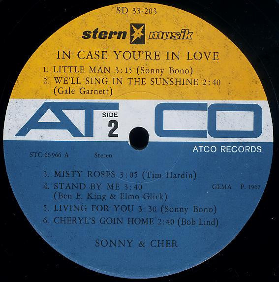 Sonny & Cher : In Case You're In Love (LP, Album)