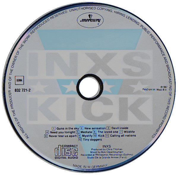 INXS : Kick (CD, Album, PDO)