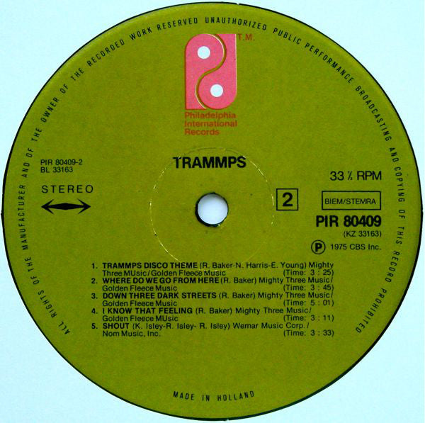 The Trammps : Trammps (LP, Album)