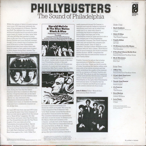 Various : Phillybusters (The Sound Of Philadelphia) (LP, Comp)