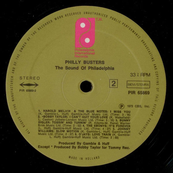 Various : Phillybusters (The Sound Of Philadelphia) (LP, Comp)