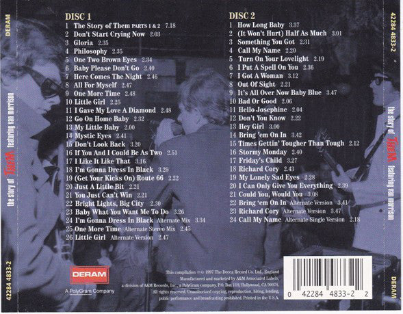 Them (3) Featuring Van Morrison : The Story Of Them Featuring Van Morrison (The Anthology 1964-1966) (2xCD, Comp, RM)