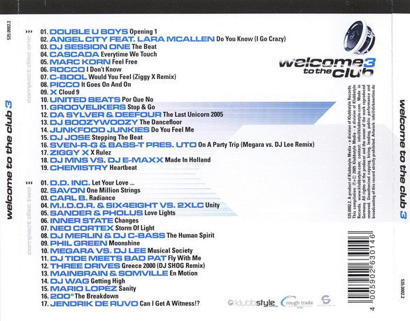 Klubbingman : Welcome To The Club 3 (2xCD, Comp, Mixed)