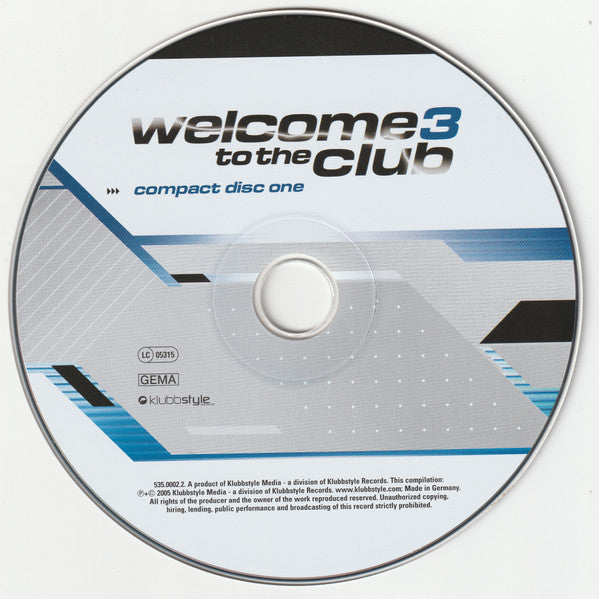 Klubbingman : Welcome To The Club 3 (2xCD, Comp, Mixed)