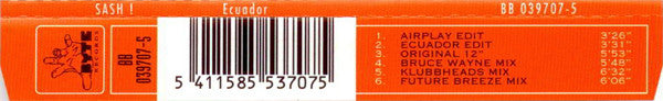 Sash! : Ecuador (CD, Maxi)