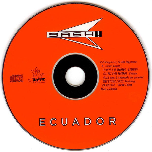 Sash! : Ecuador (CD, Maxi)