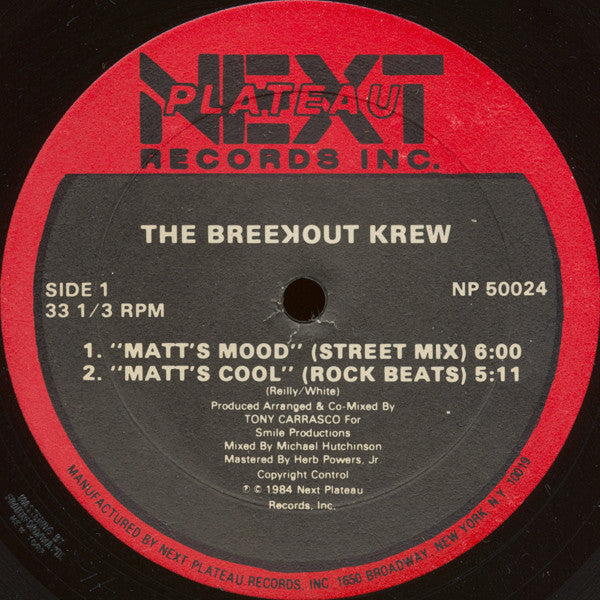 The Breekout Krew : Matt's Mood (12")