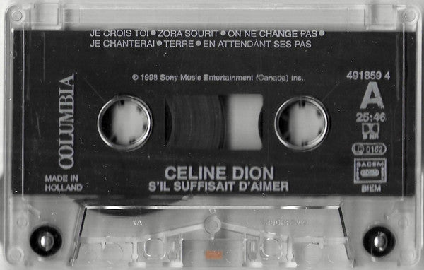 Céline Dion : S'il Suffisait D'aimer (Cass, Album)
