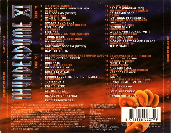 Various : Thunderdome XI (The Killing Playground) (2xCD, Comp, Dou)