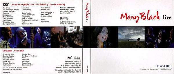 Mary Black : Live (CD, Album, Car + DVD-V)