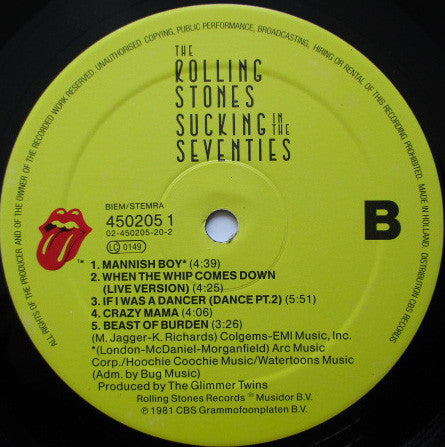 The Rolling Stones : Sucking In The Seventies (LP, Comp, RE)
