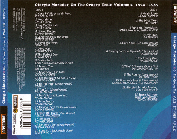 Giorgio Moroder : On The Groove Train Volume 2: 1974 - 1985 (2xCD, Comp)