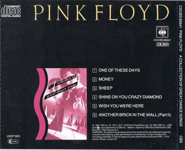 Pink Floyd : A Collection Of Great Dance Songs (CD, Comp, RE)