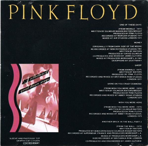 Pink Floyd : A Collection Of Great Dance Songs (CD, Comp, RE)
