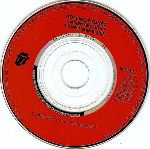 The Rolling Stones : Mixed Emotions (CD, Mini, Single)