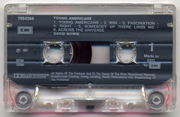 David Bowie : Young Americans (Cass, Album, RE, RM)