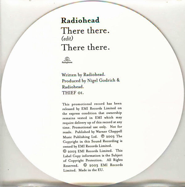 Radiohead : There There (CD, Single, Promo)