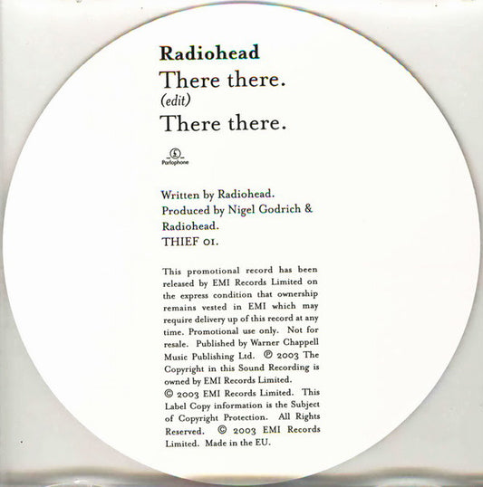 Radiohead : There There (CD, Single, Promo)