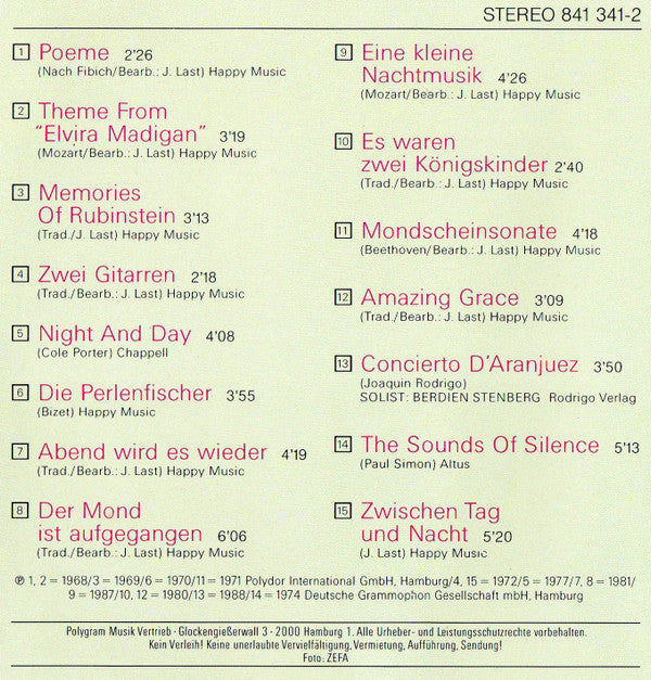 James Last : Wenn Der Tag Zu Ende Geht... (CD, Comp)