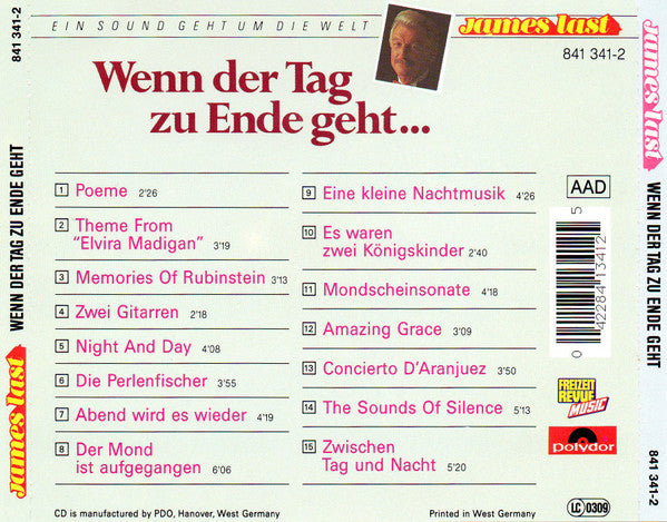 James Last : Wenn Der Tag Zu Ende Geht... (CD, Comp)