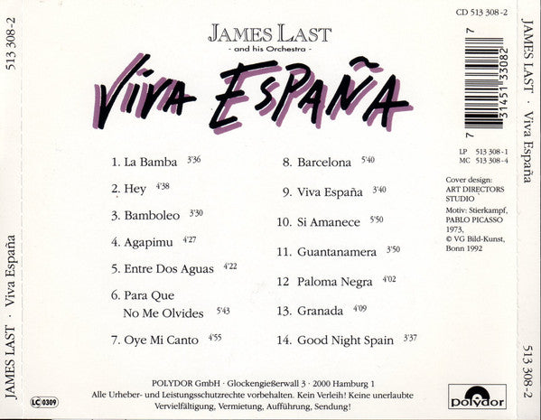 Orchester James Last : Viva España (CD, Album)