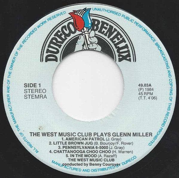 The West Music Club : The West Music Club Plays Glenn Miller (7", Single, M/Print)
